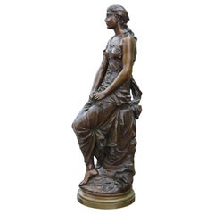 "Rêverie" Female Bronze Figure
