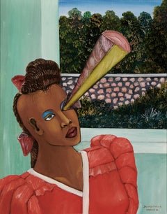Vintage The Vision - Surreal Black Female Portrait