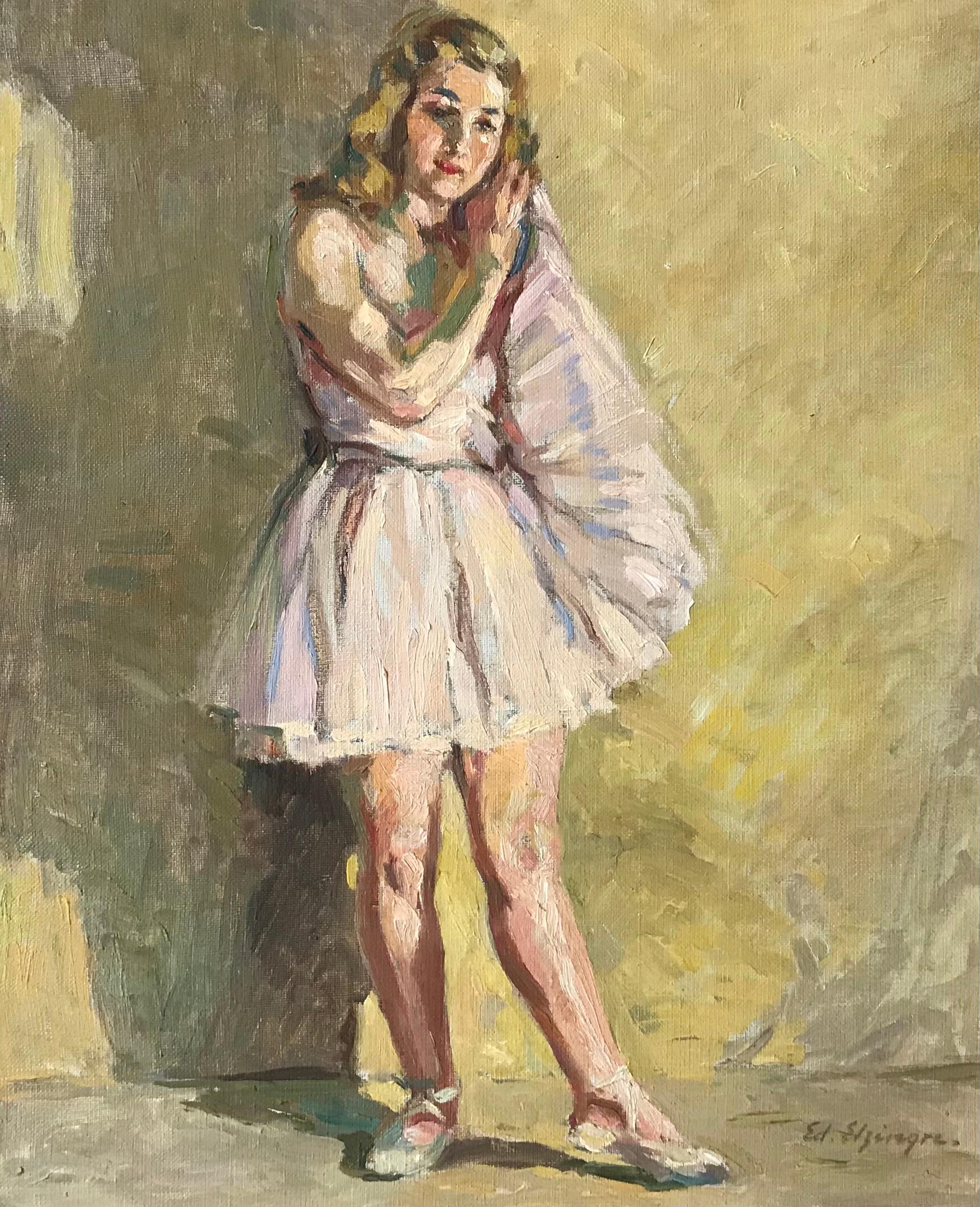 Edouard Elzingre Portrait Painting - Dancer