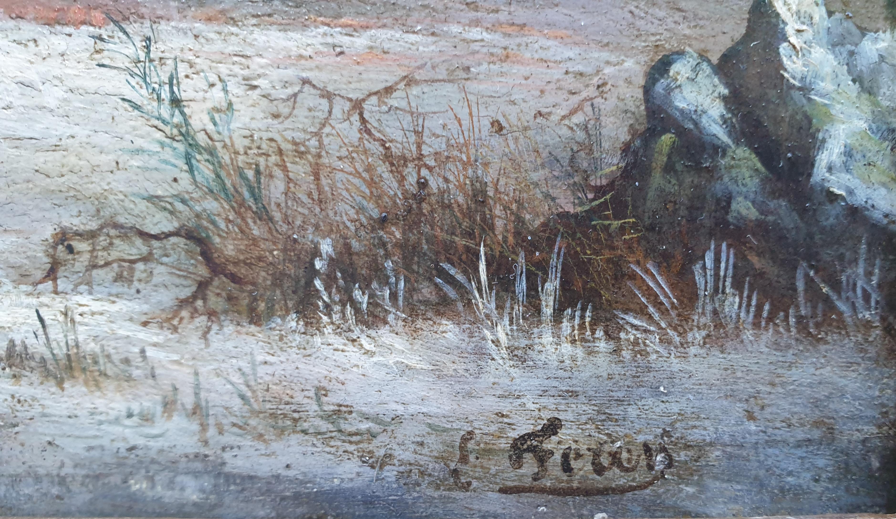 Edouard FEREY (mediados del siglo XIX)
Óleo sobre panel de madera
19 x 35 cm (34 x 40 cm con el marco)
Firmado abajo a la derecha 