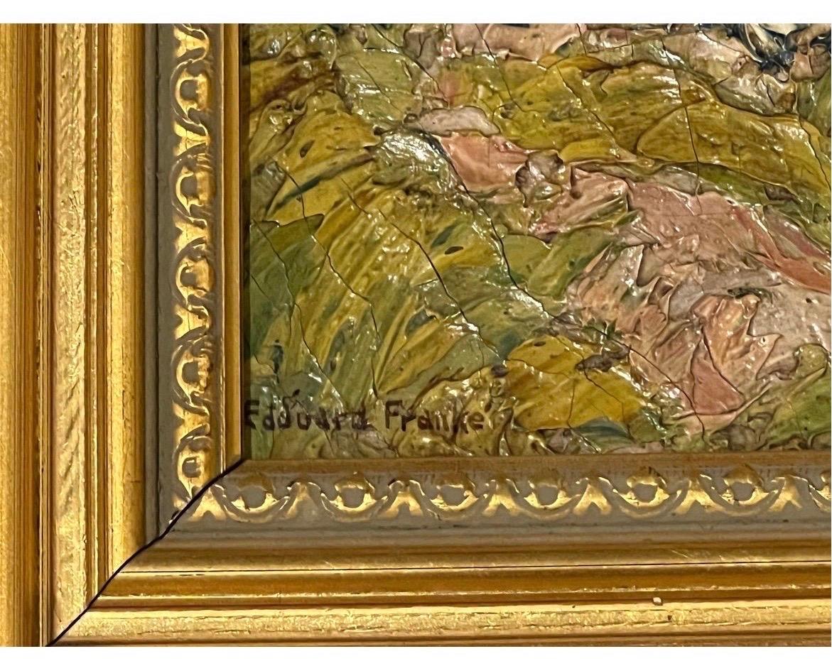 20th Century Edouard Franke “Chatham Mass, Farmscape” Antique American Impressionist For Sale