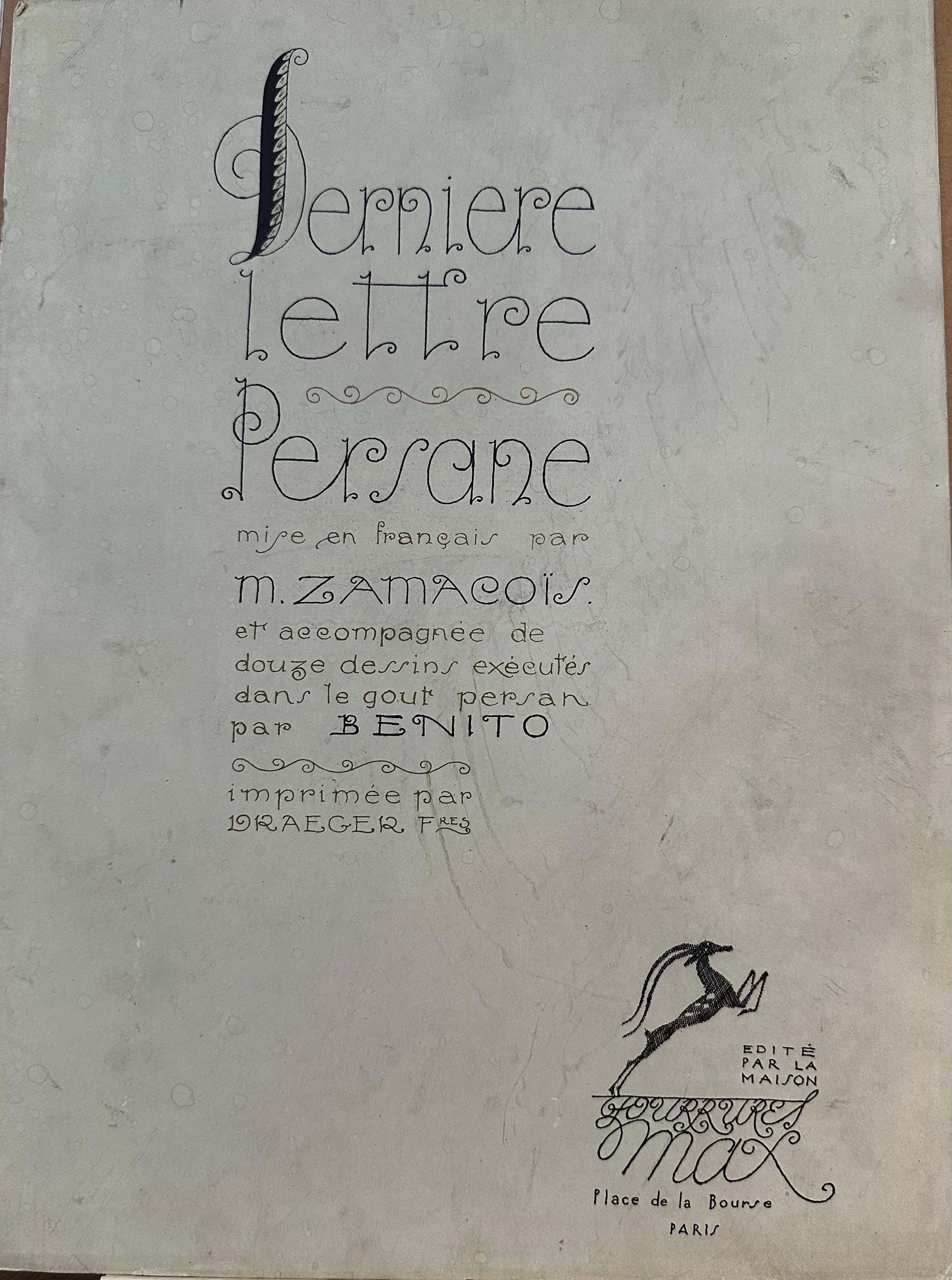 La Dernière Lettre Persane For Sale 9