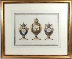 Édouard Garnier Sèvres Porcelain Vases Chromolithograph, Plate XLVI, 1892