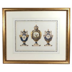 Édouard Garnier Sèvres Porcelain Vases Chromolithograph, Plate XLVI, 1892