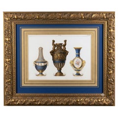 Édouard Garnier Sèvres Porcelain Vases Chromolithograph, Plate XXV, 1892