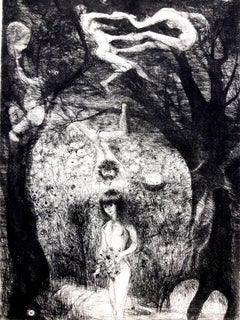 Edouard Goerg - Magic Jungle - Original Etching
