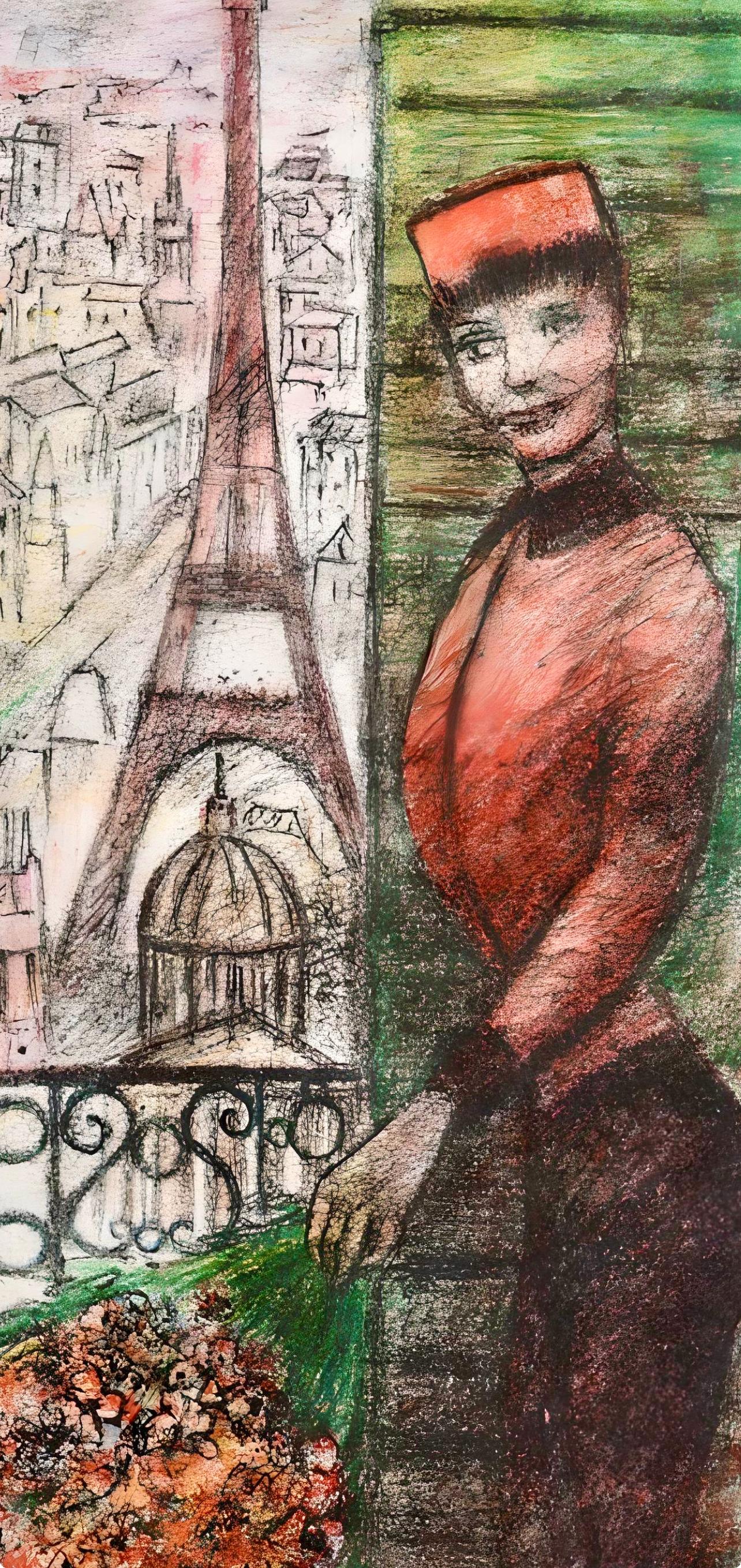 Goerg, Du balcon, Au Temps de Paris Seine (après) - Print de Edouard Goerg