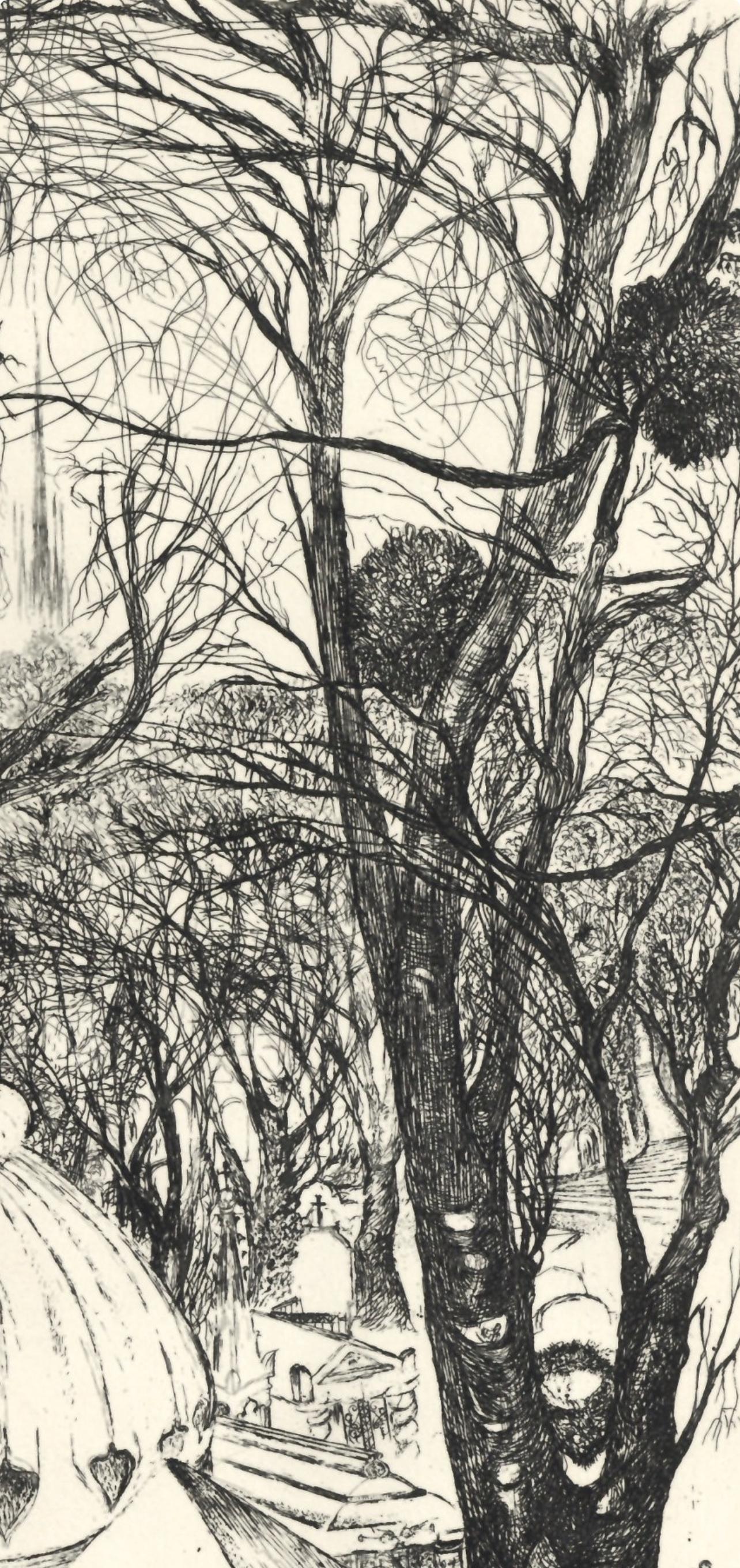 Le Cimetière du Père, A La gloire à Paris, Edouard Goerg in vendita 7