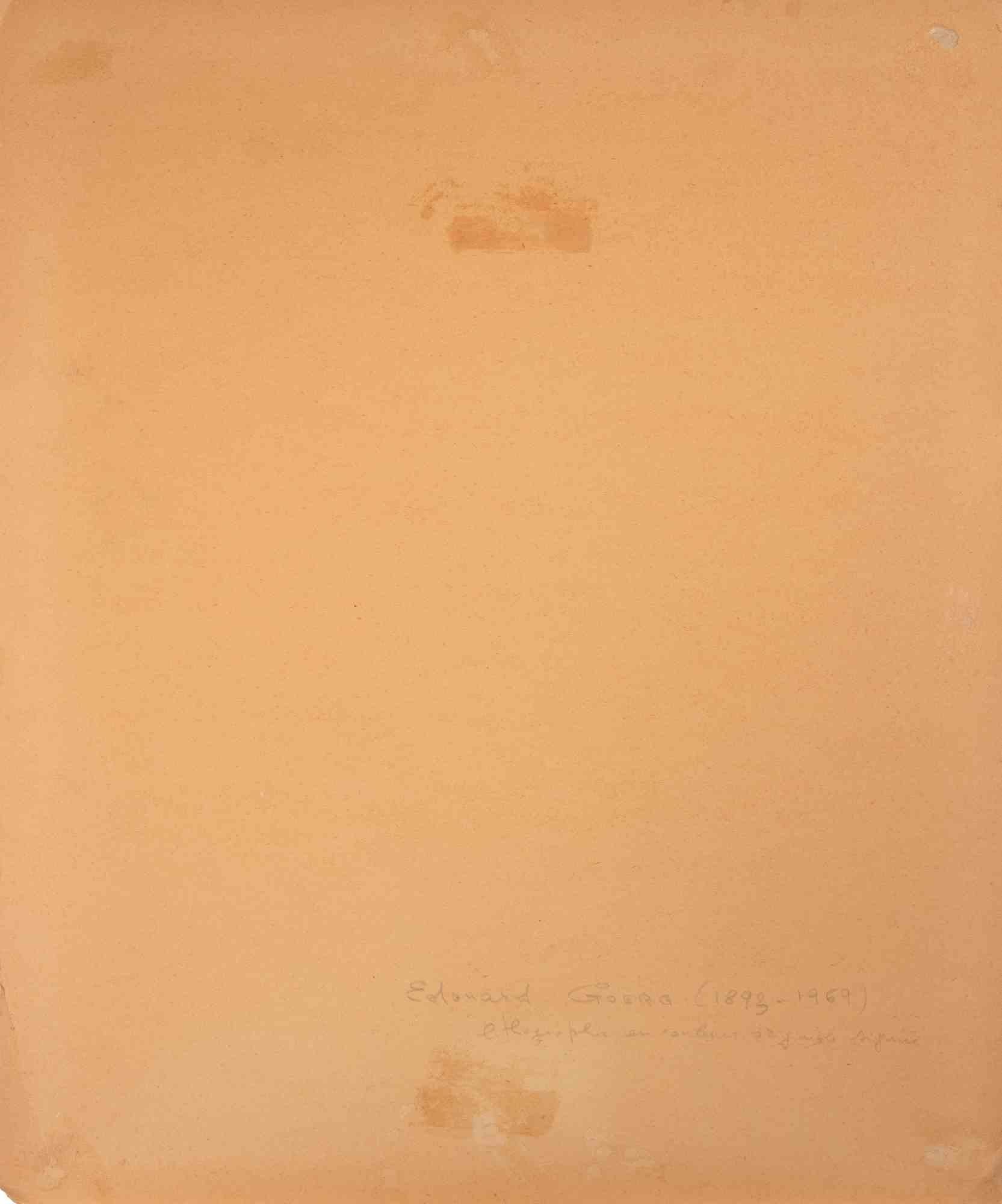 La joven parisina - Litografía de Edouard Goerg - Mediados del siglo XX en venta 1