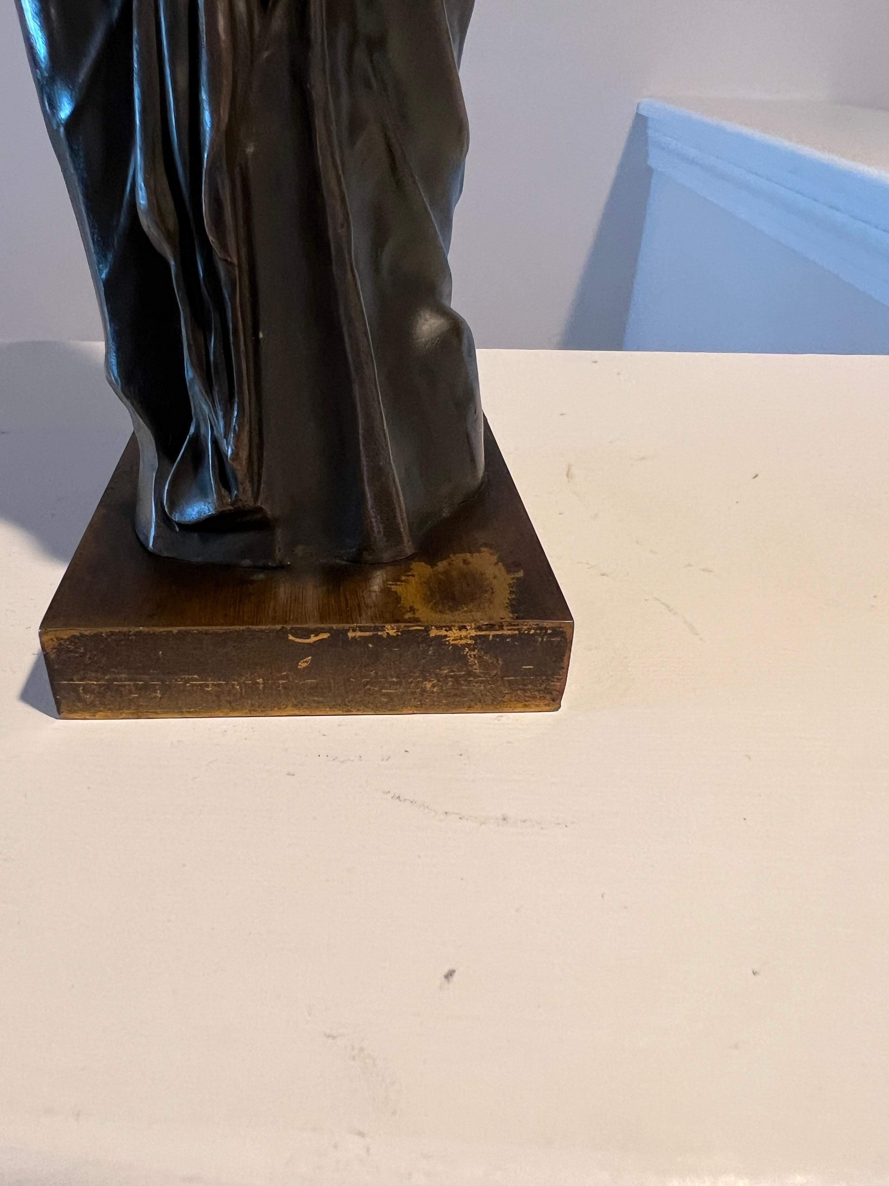 19th Century Edouard Henri Delesalle Bronze Venus De Milo Grand Tour Bronze Sculpture  For Sale