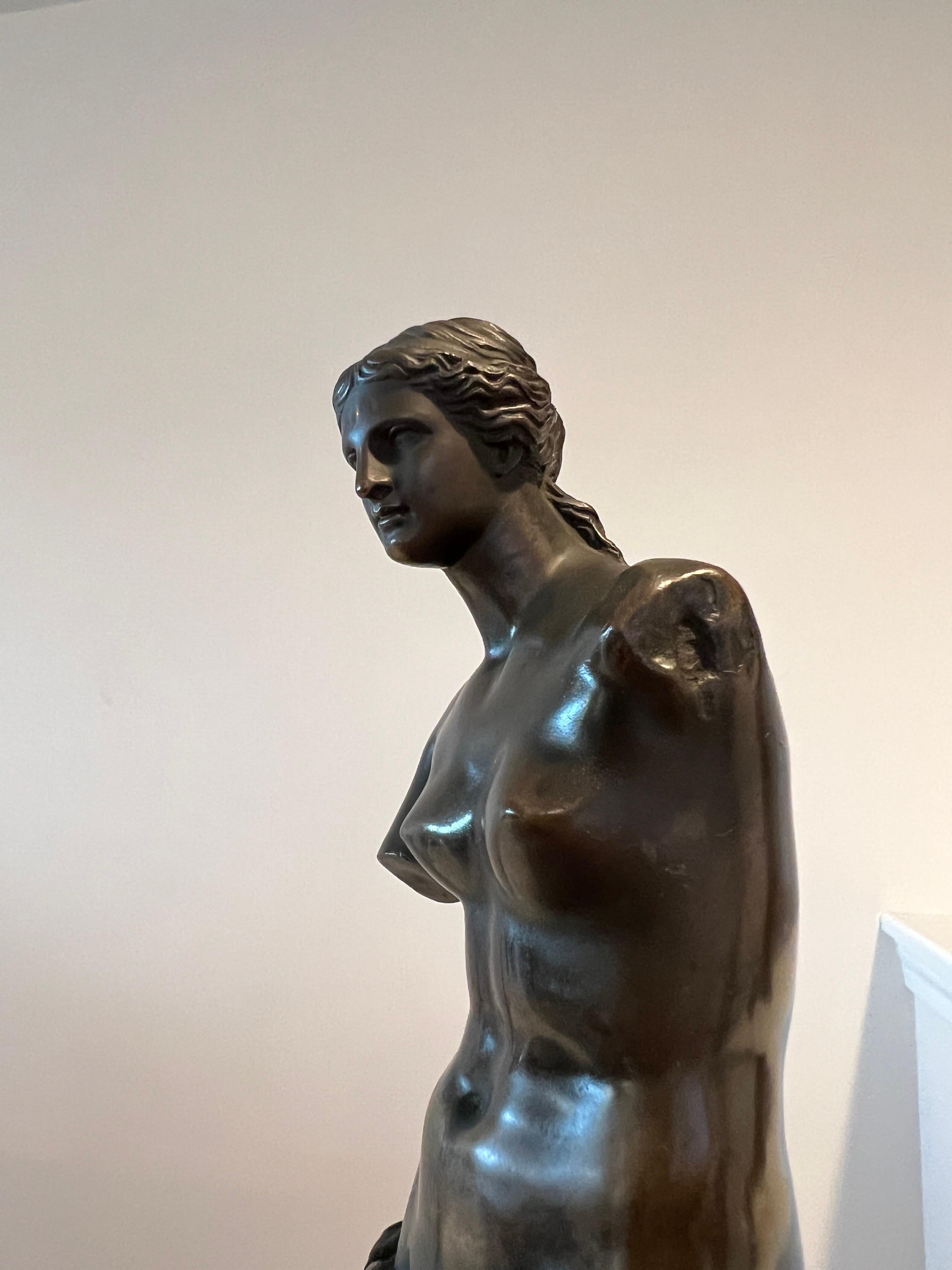 Edouard Henri Delesalle Bronze Venus De Milo Grand Tour Bronze Sculpture  2