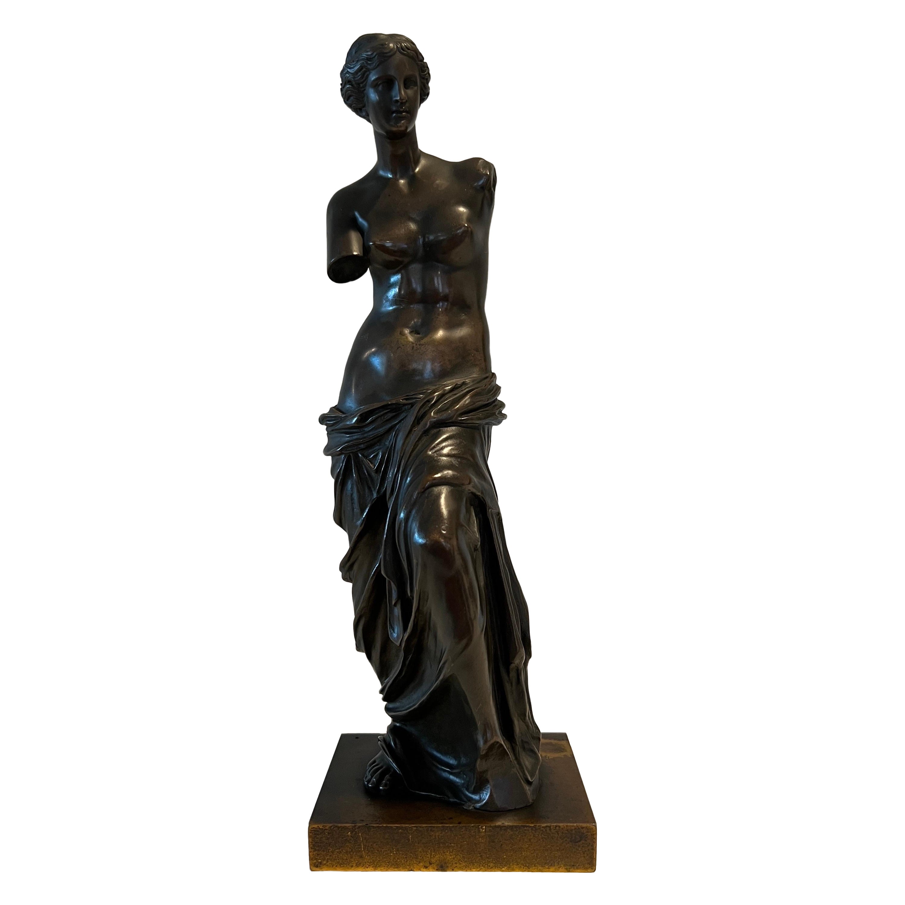 Edouard Henri Delesalle Bronze Venus De Milo Grand Tour Bronze Sculpture