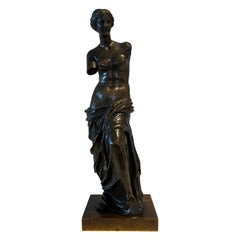 Edouard Henri Delesalle Bronze Venus De Milo Grand Tour Bronze Sculpture
