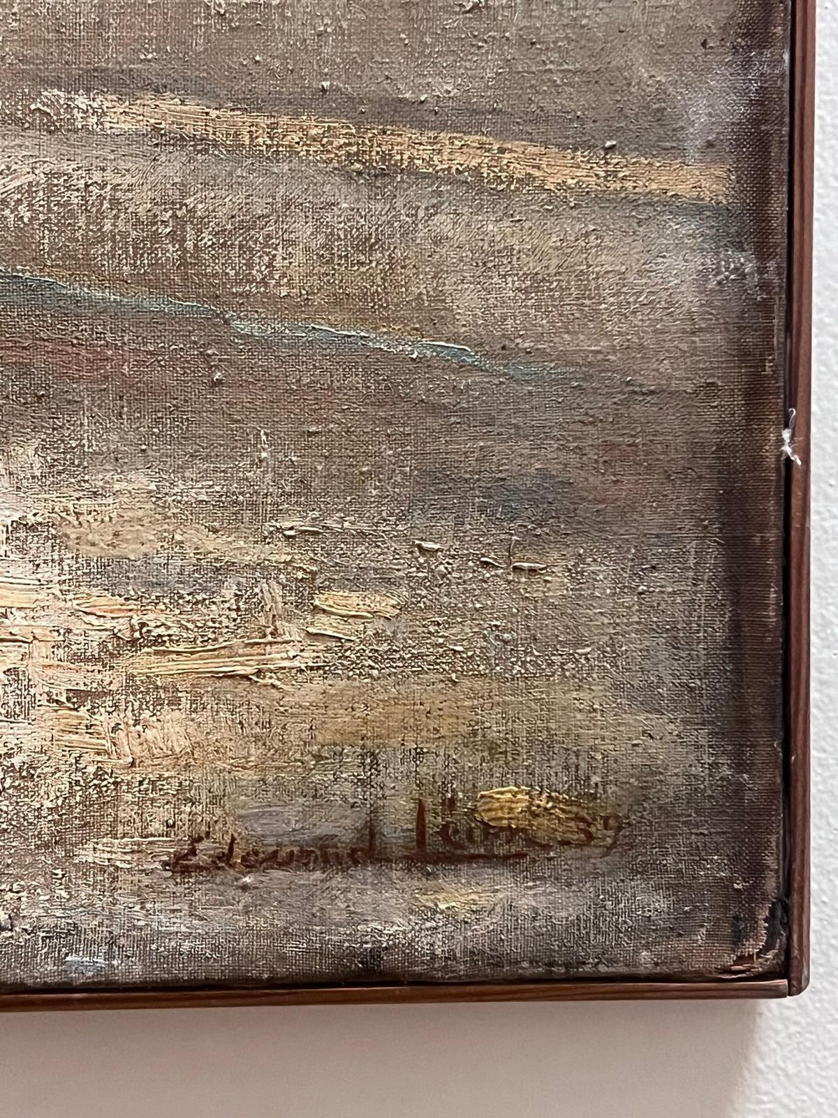 Fino Óleo Impresionista Francés de 1930 Firmado Le Pont Neuf Río Sena París en venta 1