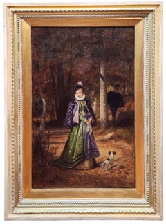 La dama y el pretendiente, Perrito, Pintura romántica, Temporada de esposas