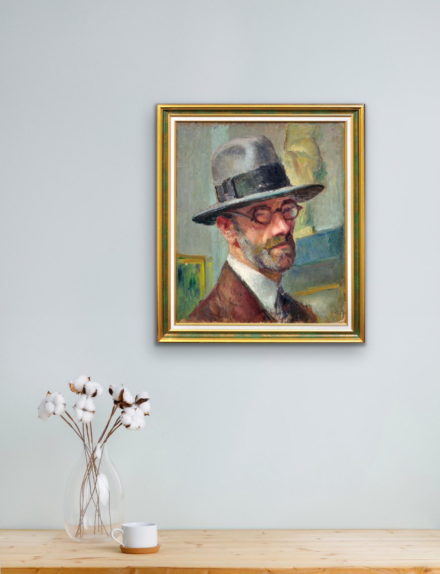 Autoritratto incorniciato del curatore del Museo Toulouse-Lautrec di Albi, Francia in vendita 7