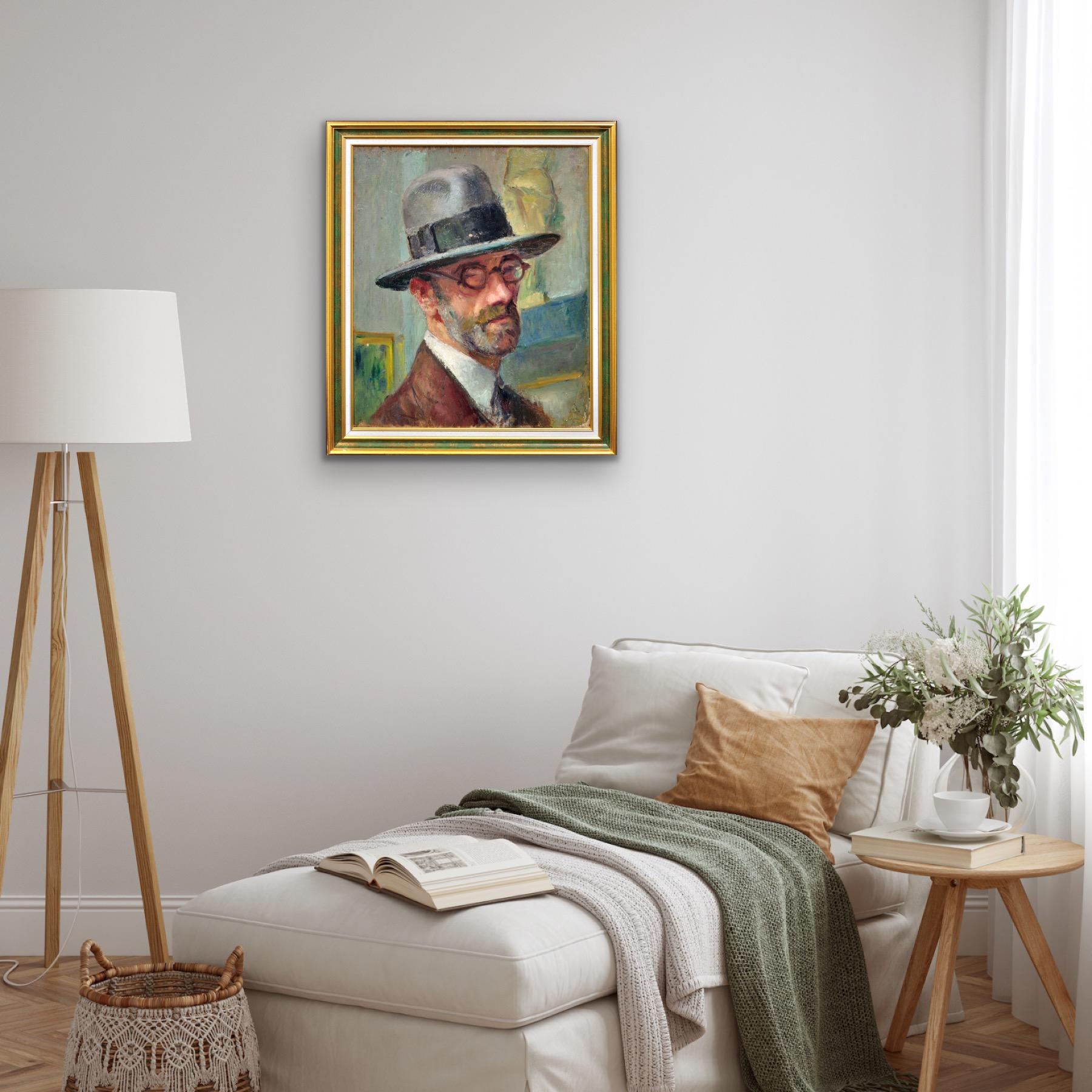 Autoritratto incorniciato del curatore del Museo Toulouse-Lautrec di Albi, Francia in vendita 8