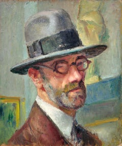 Framed Self Portrait Of The Curator Of The Toulouse-Lautrec Museum Albi France