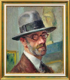 Autorretrato Enmarcado Del Conservador Del Museo Toulouse-Lautrec Albi Francia
