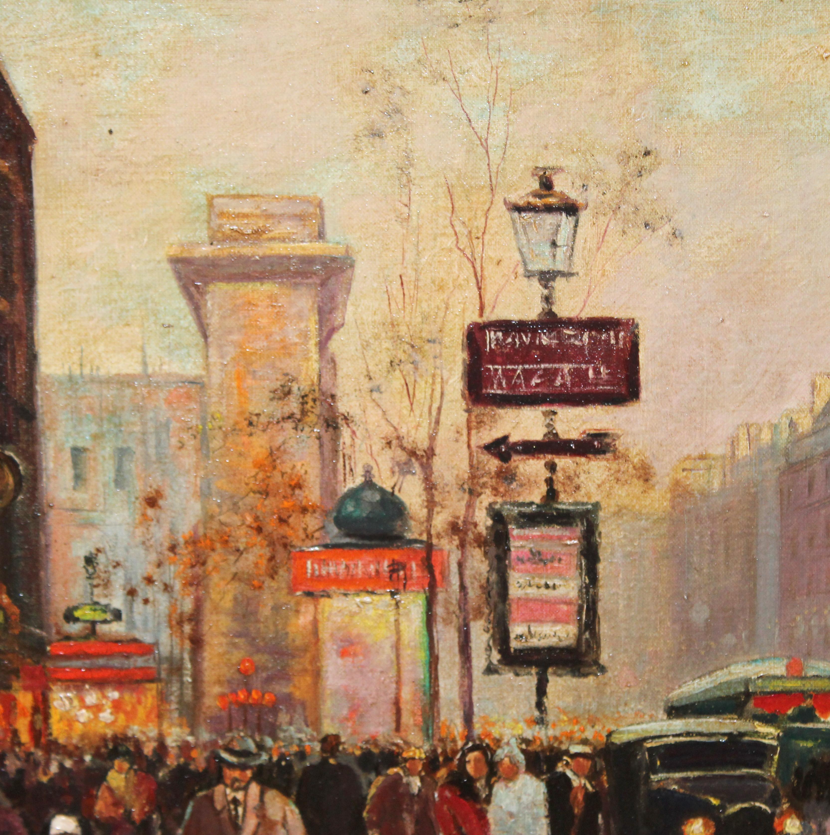 Edouard León Cortés (Dopo) - Boulevard Bonne Nouvelle (Porte St. Denis) in vendita 3