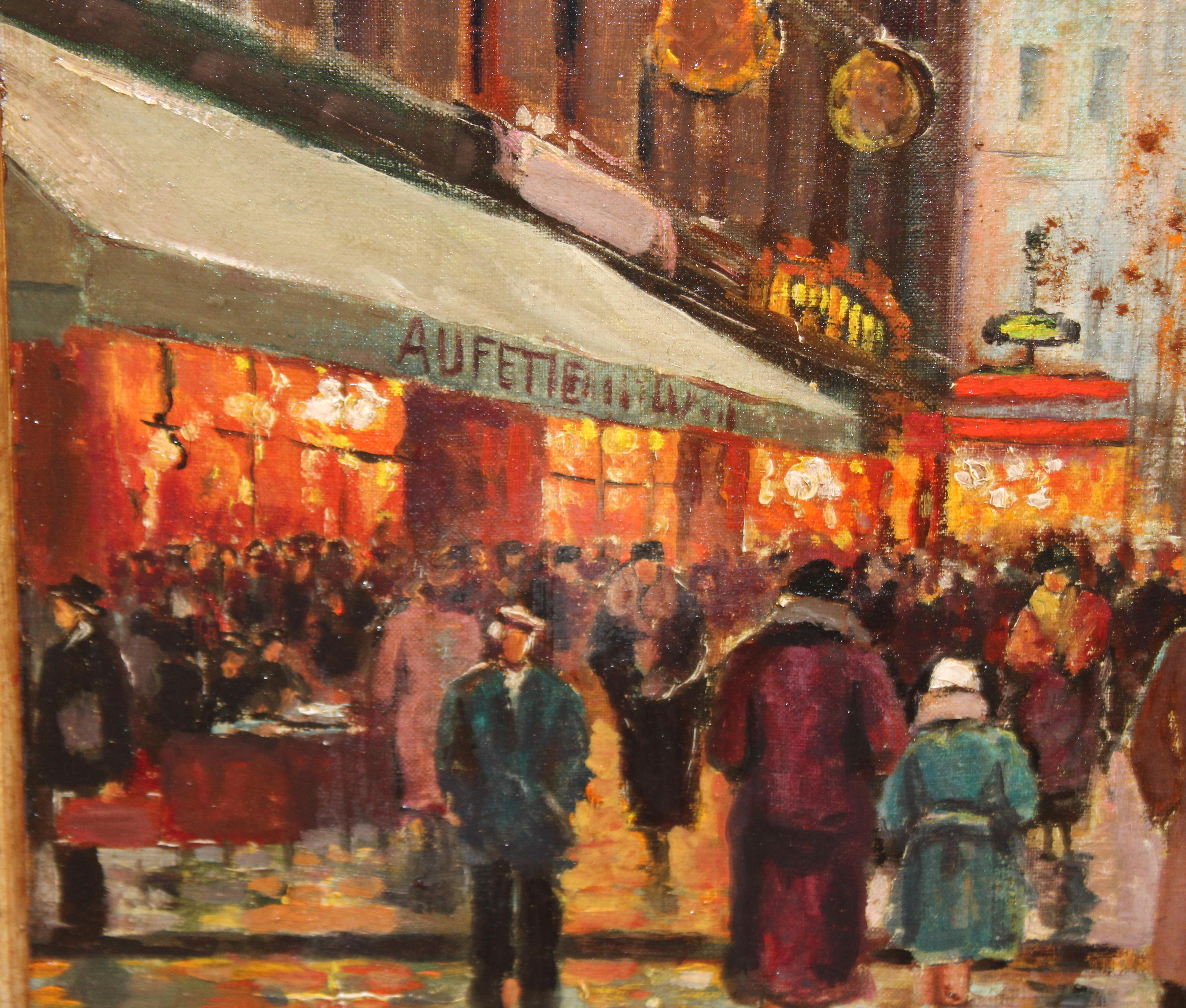 Edouard León Cortés (Dopo) - Boulevard Bonne Nouvelle (Porte St. Denis) in vendita 6