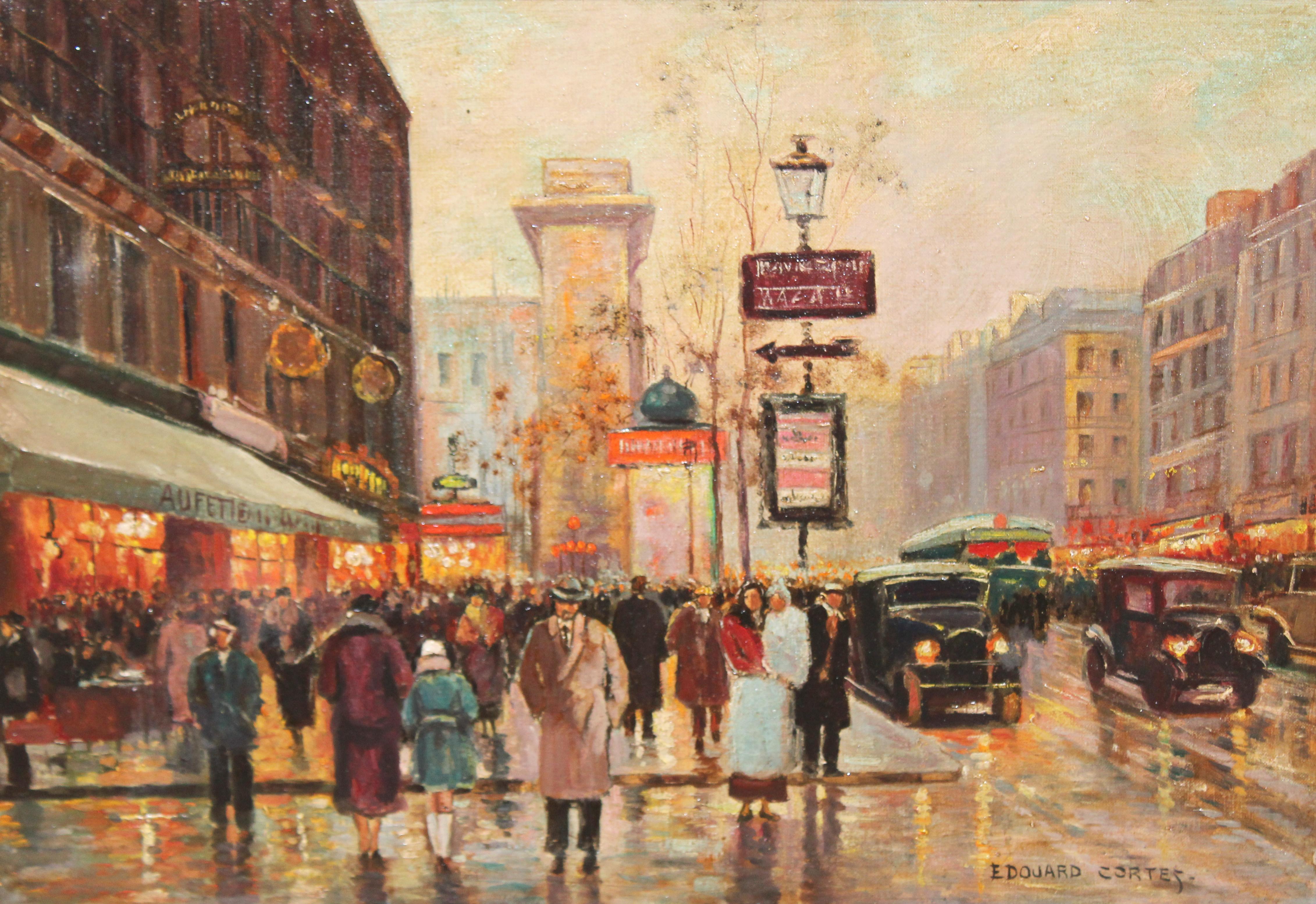 Edouard León Cortés (Dopo) - Boulevard Bonne Nouvelle (Porte St. Denis) in vendita 1