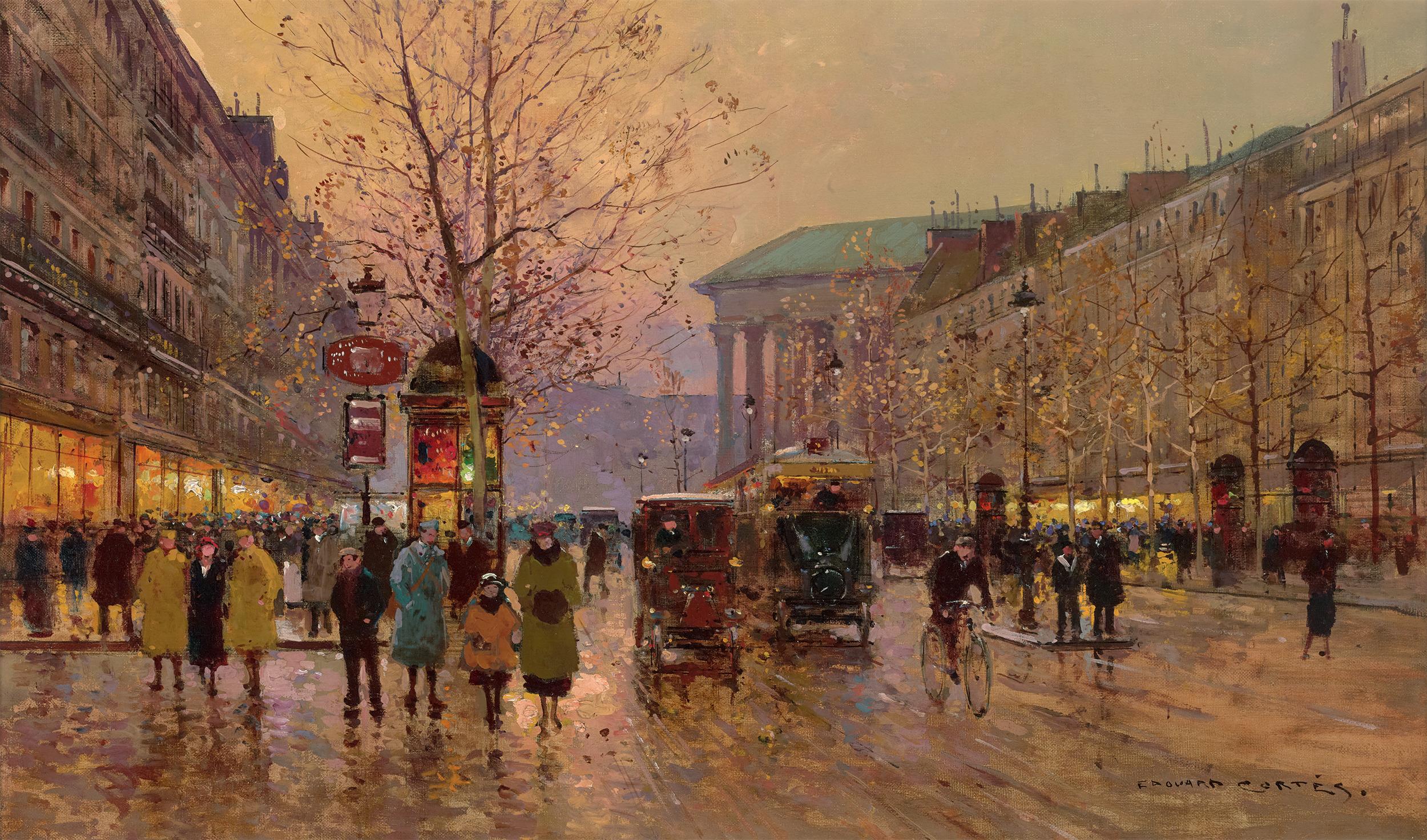 Place de la Madeleine by Edouard Léon Cortès
