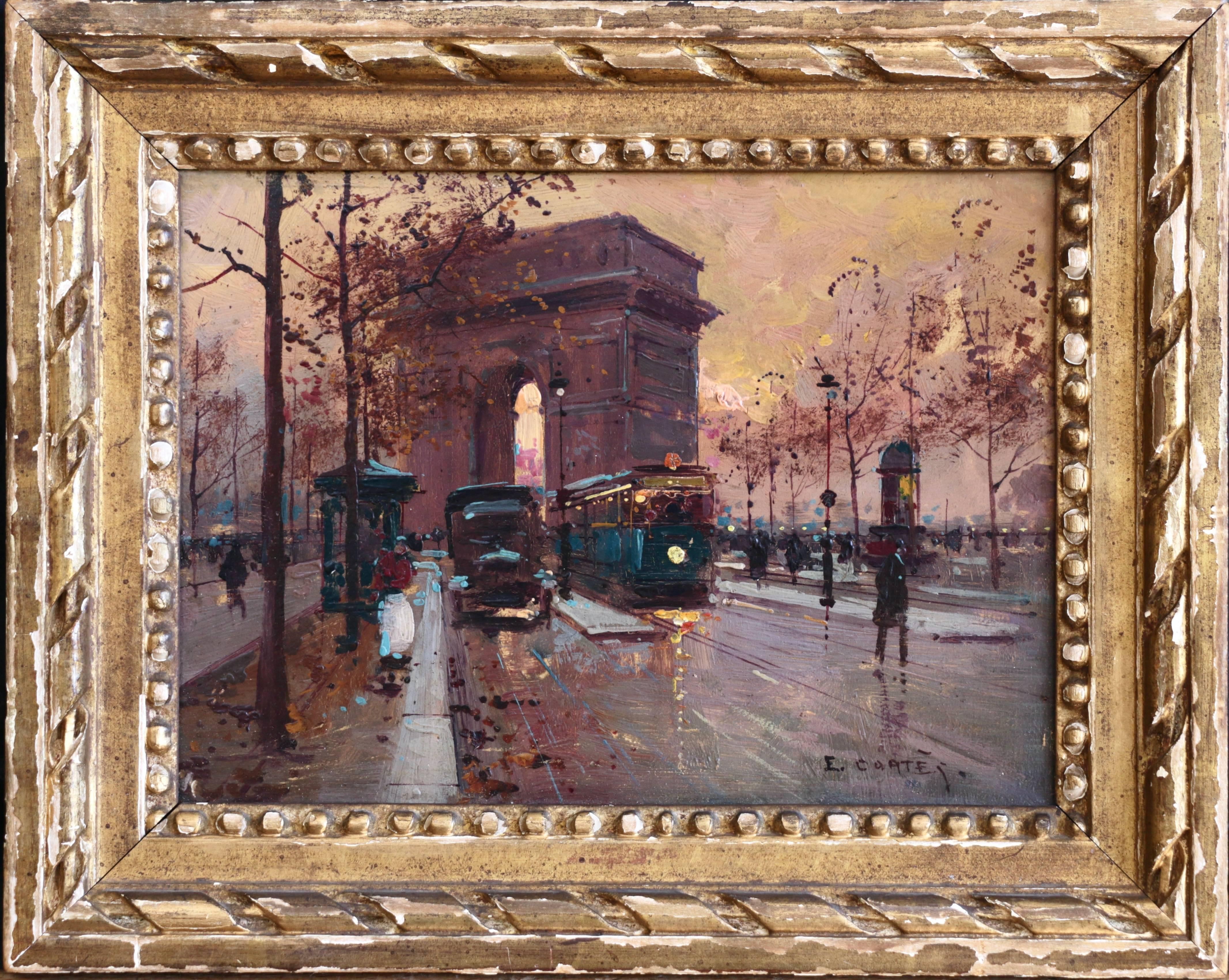 Arc de triomphe - Painting de Édouard Leon Cortès