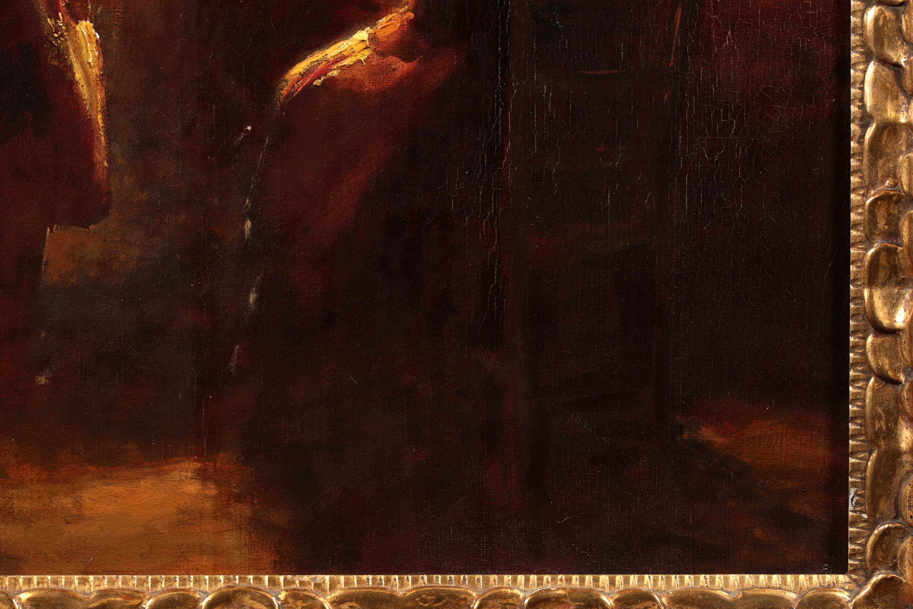 Peinture à l'huile impressionniste d'intérieur - Début de soirée - Bretagne par Edouard Cortes en vente 3