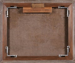 Interieur - Effet de lampe - Intérieur impressionniste Huile d'Edouard Cortes