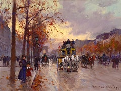 L'avenue Des Champs-élysees au Crepuscule