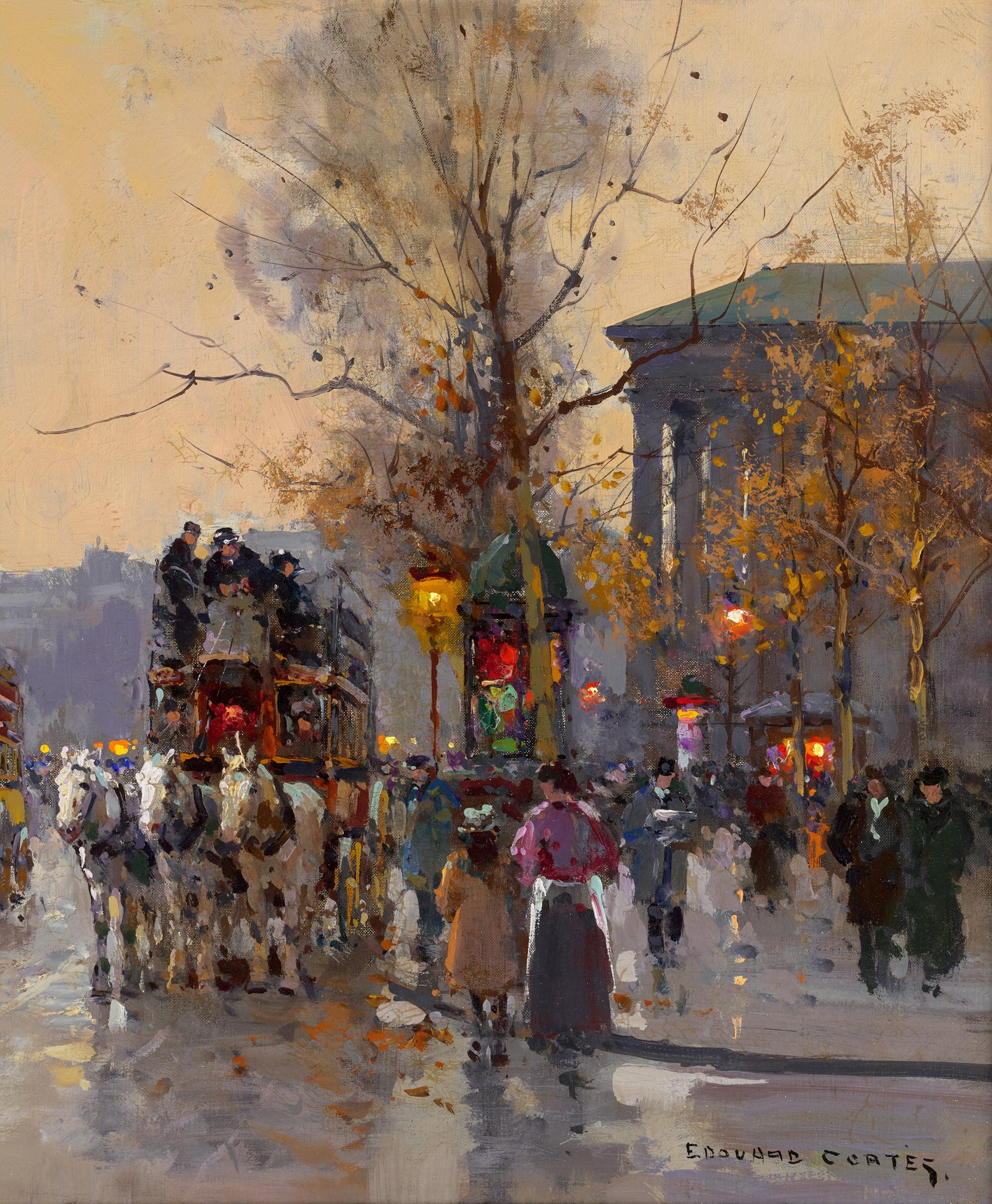 Edouard Léon Cortès
1882-1969  Français

Le terminus Madeleine-Bastille à Paris

Signé 