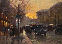 Lumiere Du Soir Sur La Boulevard De Madeleine