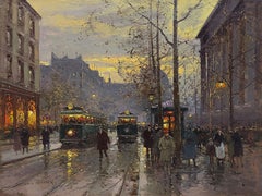 Place De La Madeleine Au Crepuscule