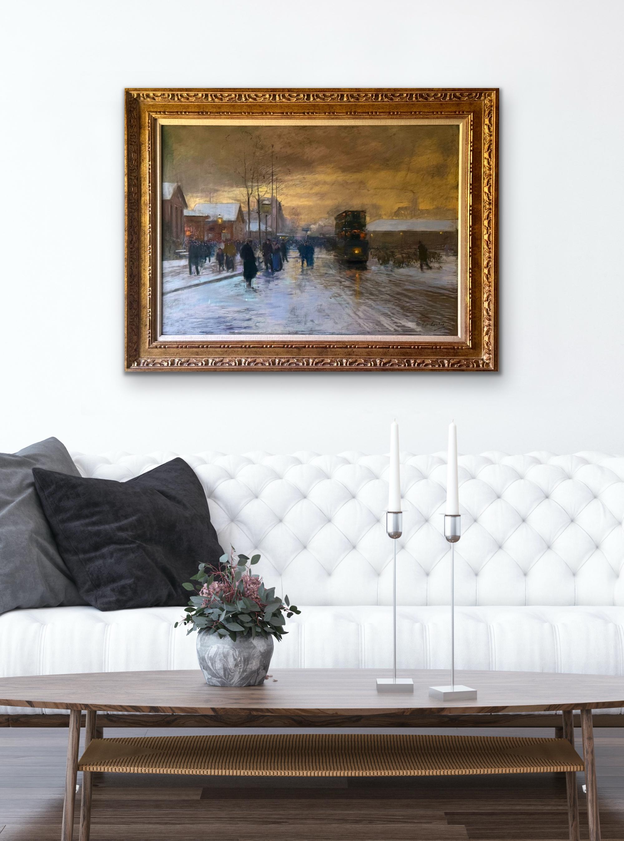 Porte d'Allemagne en la neige, a la Nuit, 1908-09 EDOUARD CORTES Metz, France For Sale 6