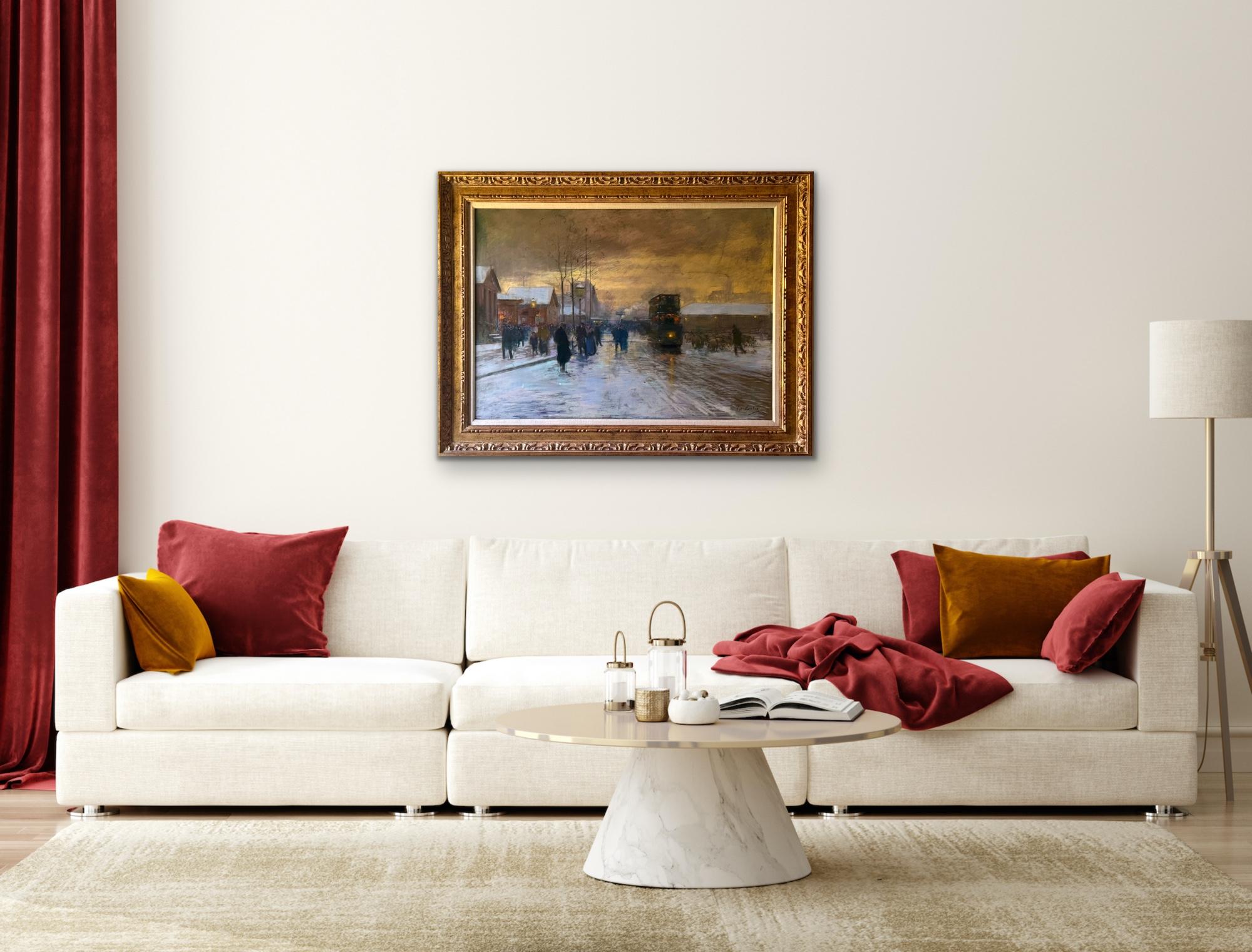 Porte d'Allemagne en la neige, a la Nuit, 1908-09 EDOUARD CORTES Metz, France For Sale 8