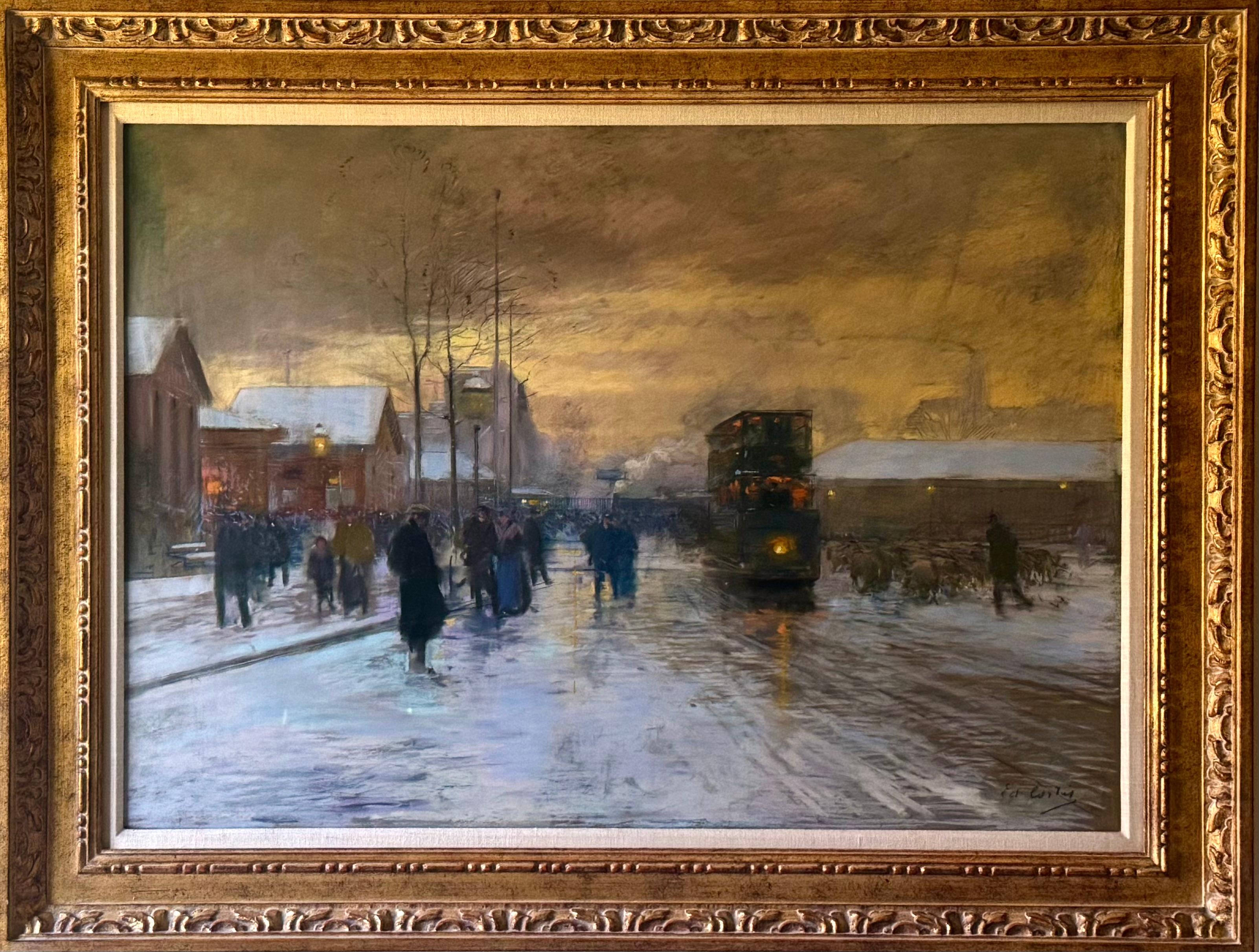 Porte d'Allemagne en la neige, a la Nuit, 1908-09 EDOUARD CORTES Metz, France For Sale 9
