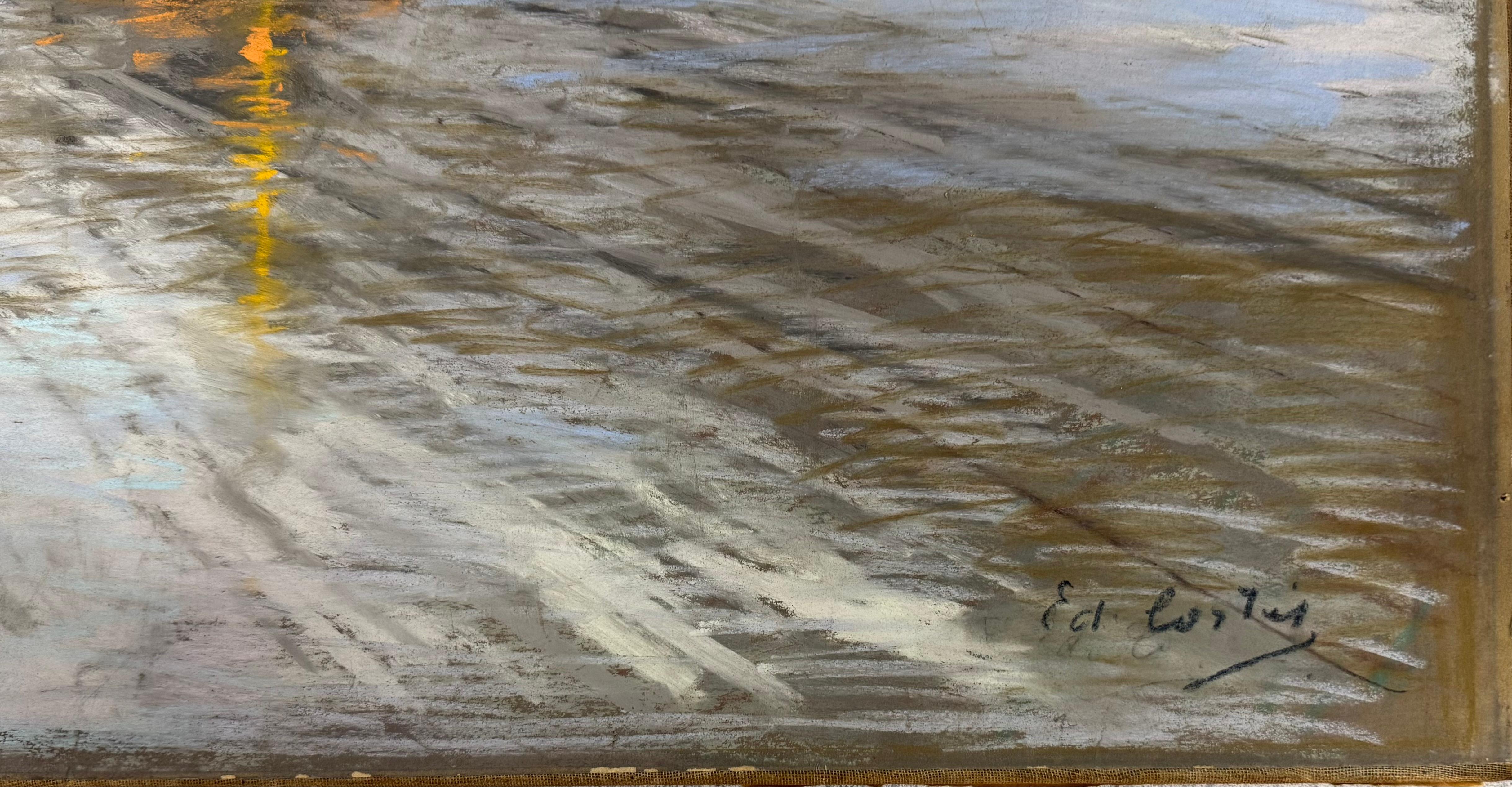 Porte d'Allemagne en la neige, a la Nuit, 1908-09 EDOUARD CORTES Metz, France For Sale 10