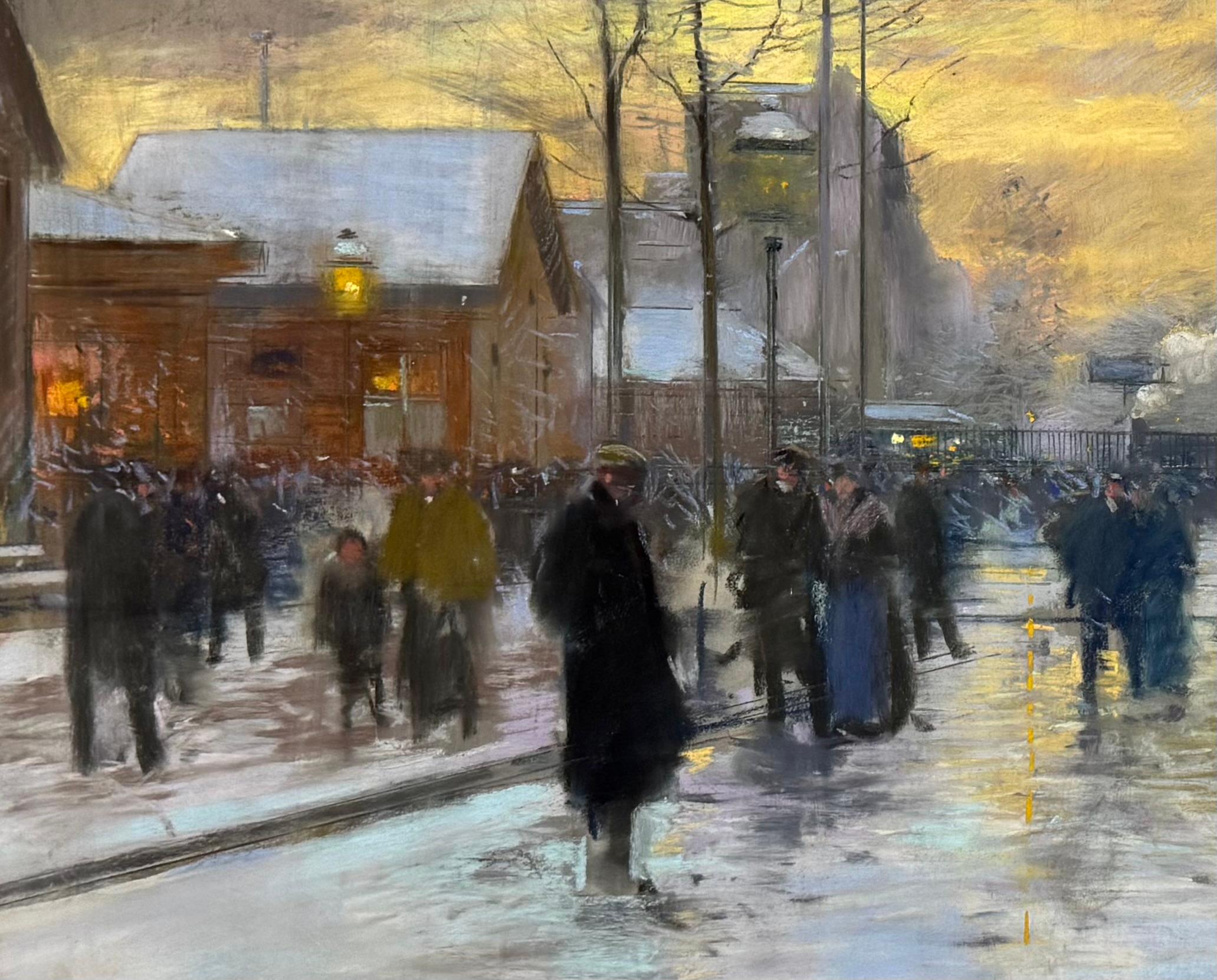 Porte d'Allemagne en la neige, a la Nuit, 1908-09 EDOUARD CORTES Metz, France For Sale 12