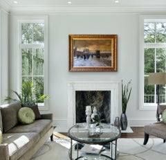 Porte d'Allemagne en la neige, a la Nuit, 1908-09 EDOUARD CORTES Metz, France