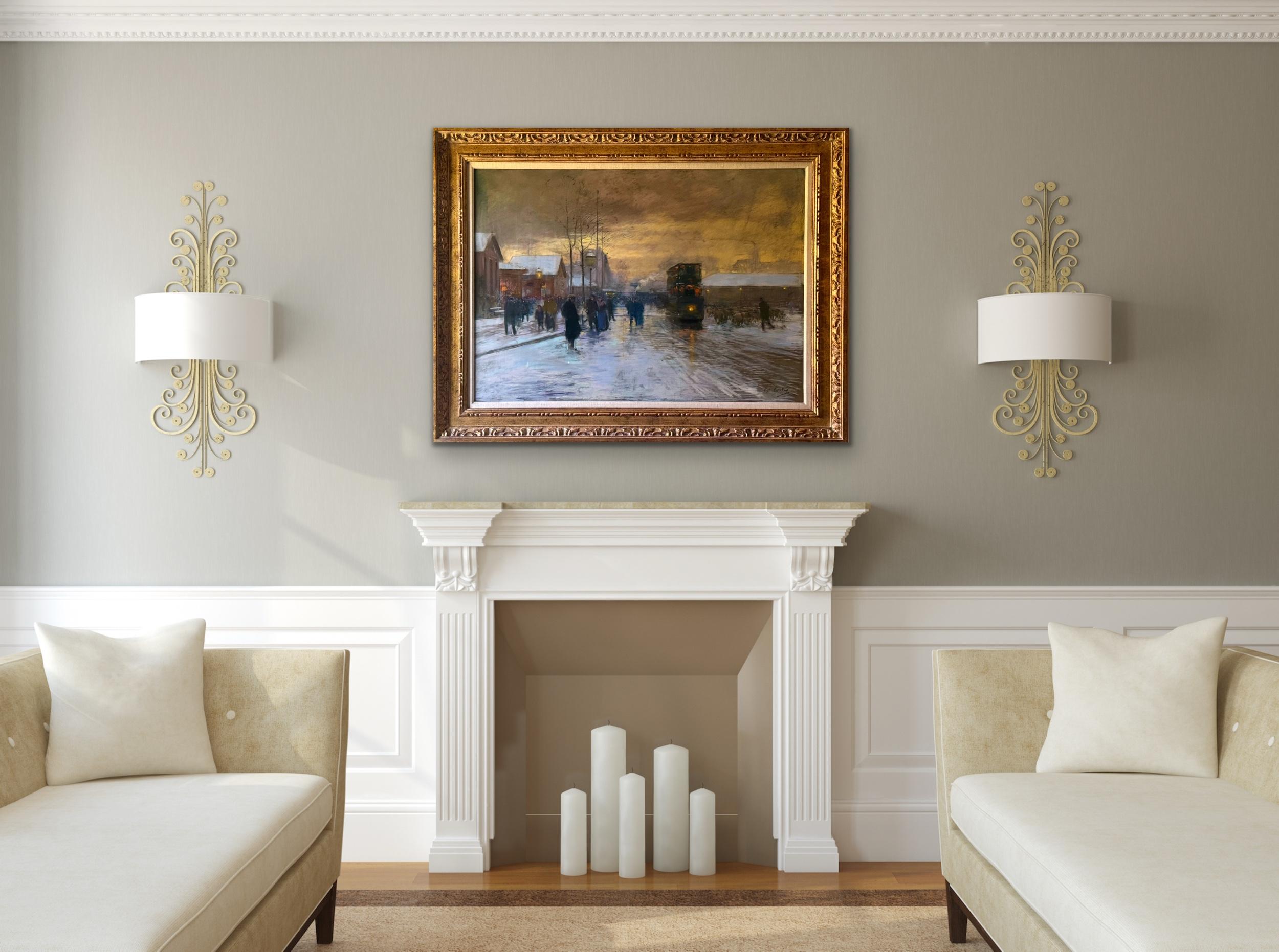 Porte d'Allemagne en la neige, a la Nuit, 1908-09 EDOUARD CORTES Metz, France For Sale 2