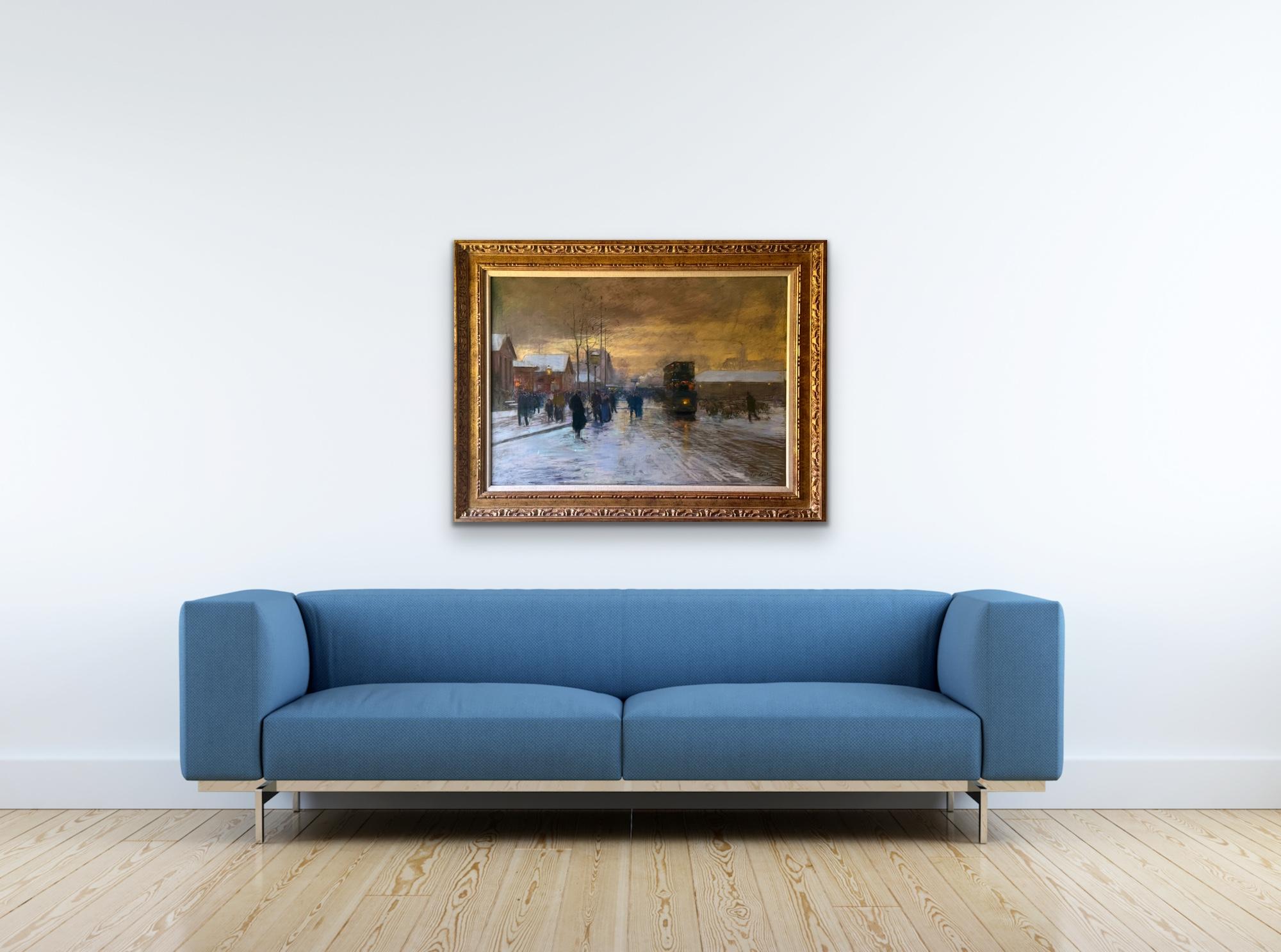 Porte d'Allemagne en la neige, a la Nuit, 1908-09 EDOUARD CORTES Metz, France For Sale 3