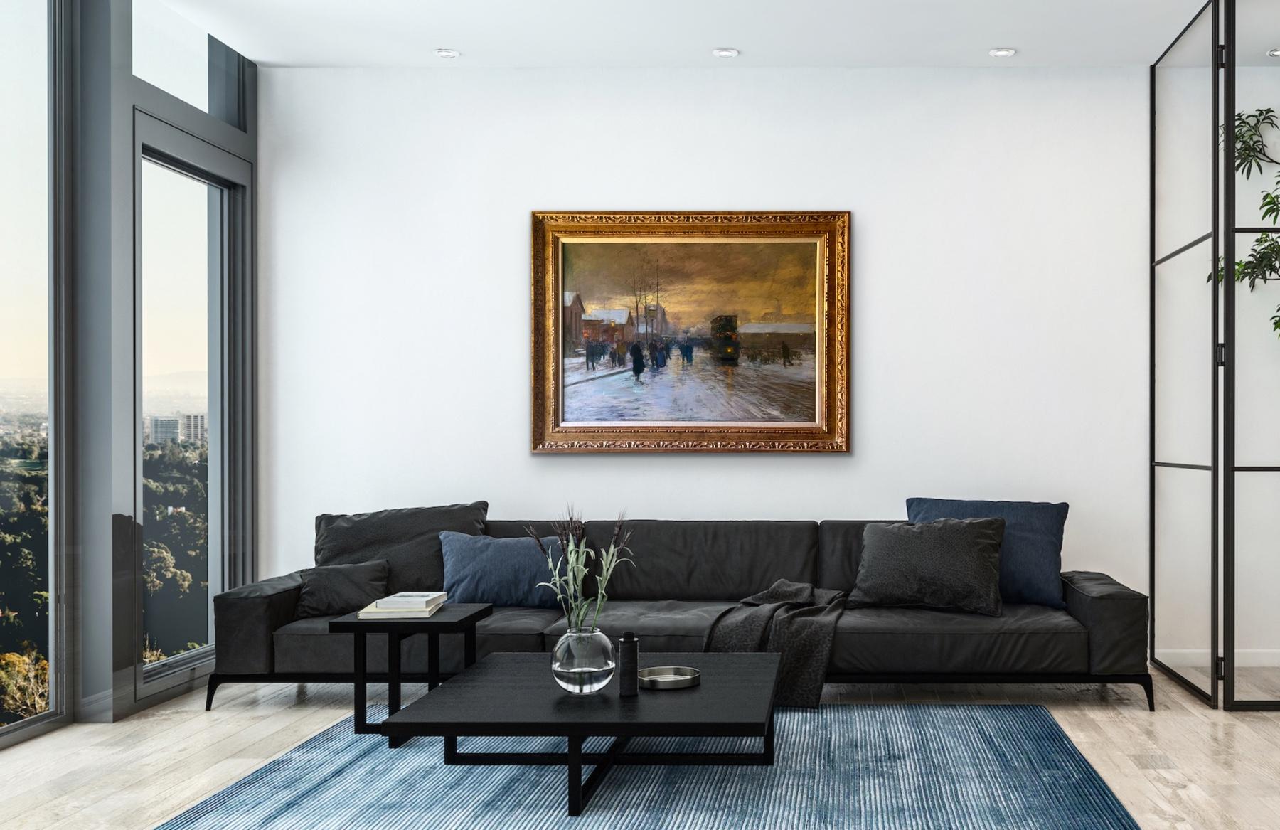 Porte d'Allemagne en la neige, a la Nuit, 1908-09 EDOUARD CORTES Metz, France For Sale 4