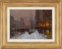 Puerta de Saint-Denis, invierno de Édouard Leon Cortès