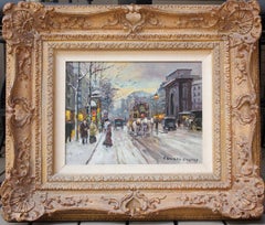 "Porte St. Martin in Winter" Parisian Street Scene