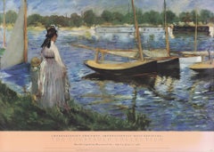 1986 After Edouard Manet 'Banks of the Seine at Argenteuil' Impressionism 
