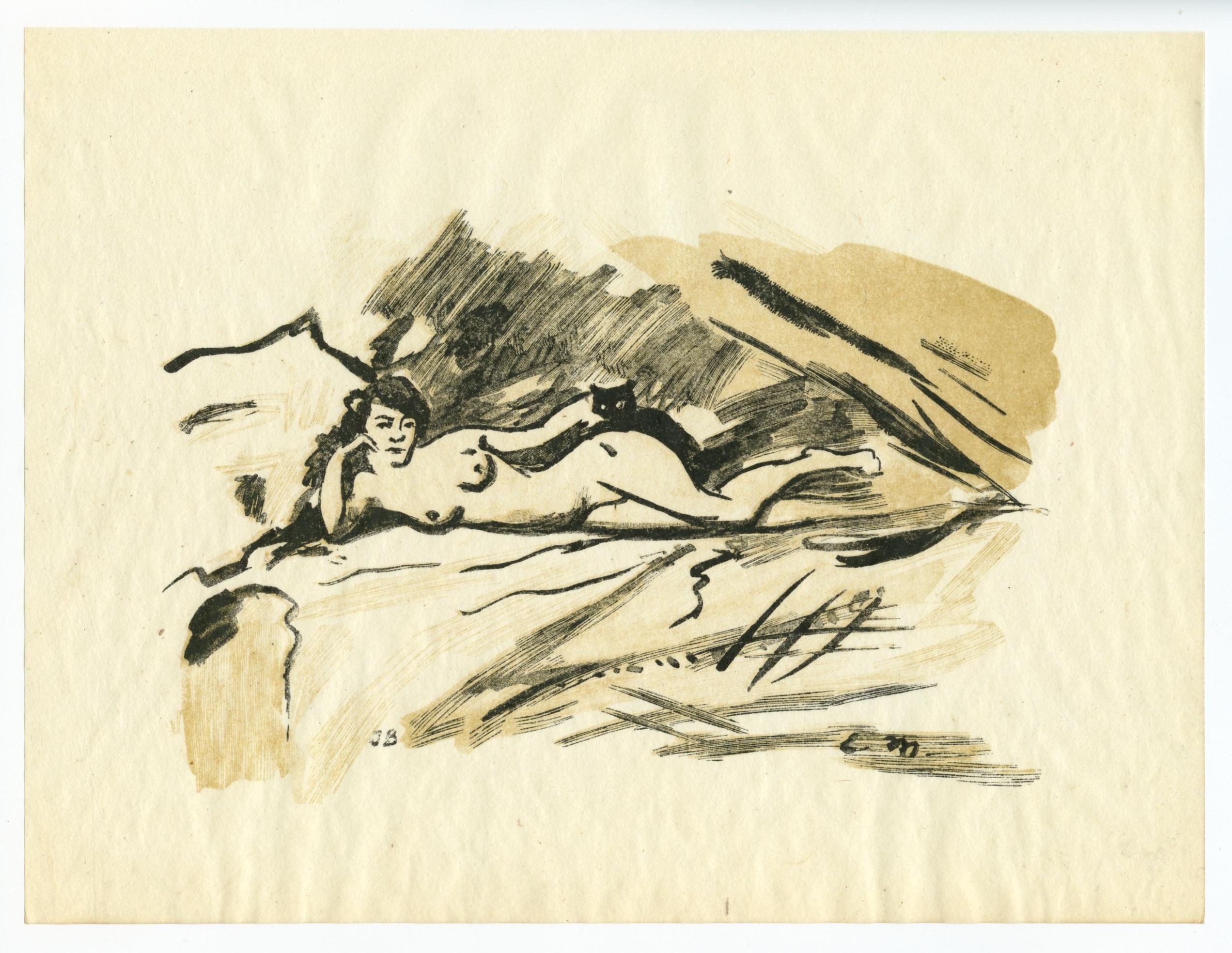 (nach) Édouard Manet - "Olympia" Holzschnitt