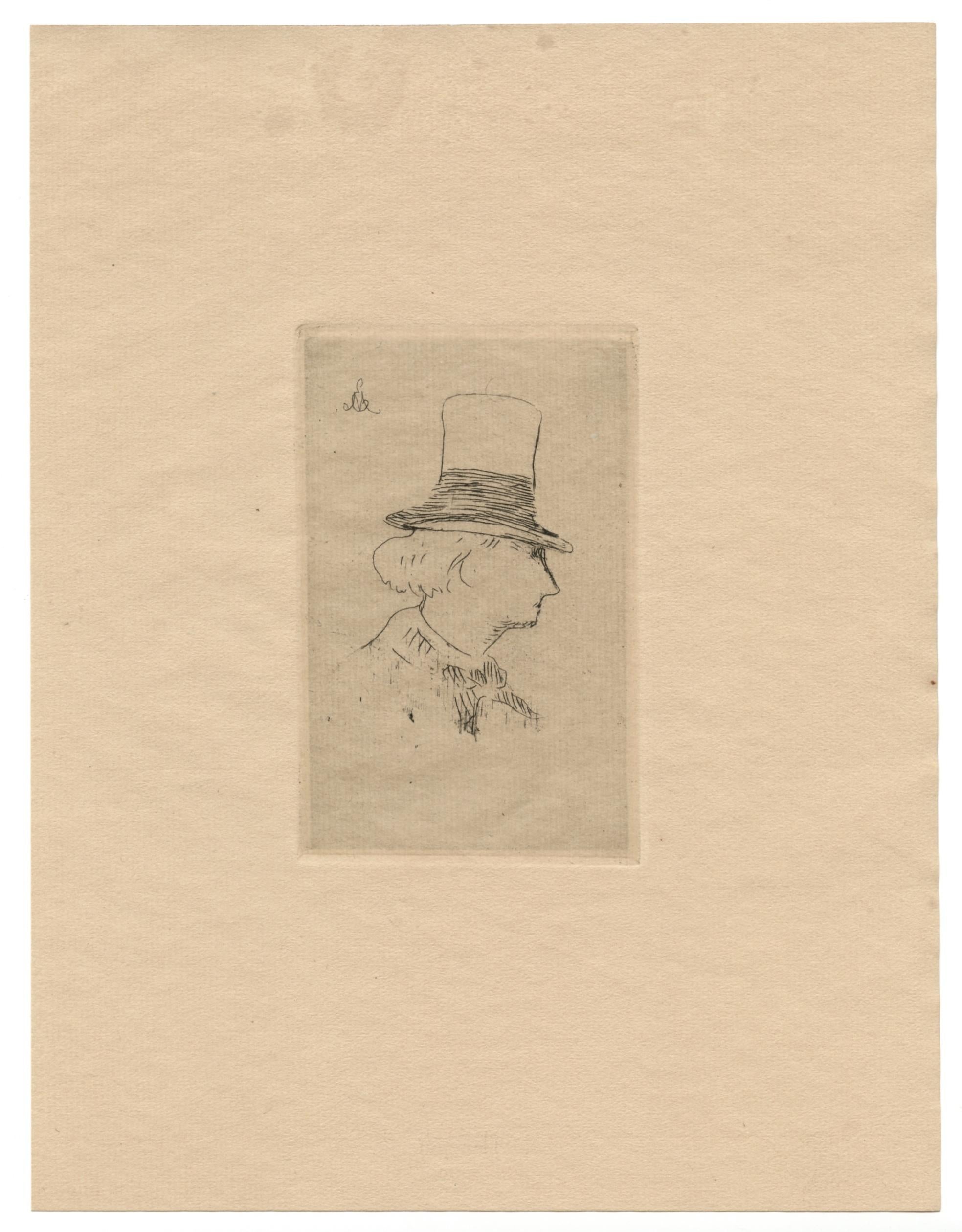 Medium: original etching. Catalogue reference: Harris 59. This etching was executed by Manet in 1862, but only a few were printed before the copper plate was canceled. This impression on laid paper was printed in 1923 from the original canceled