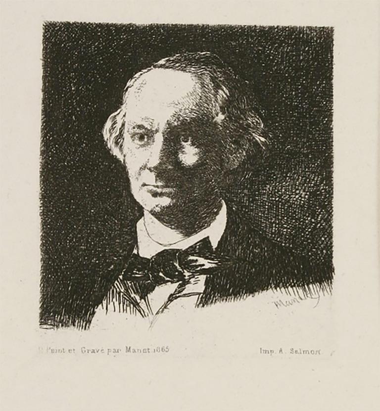 Edouard Manet Figurative Print - Baudelaire en Face