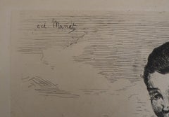 Boy with a Dog - Original Etching (Guerin #27 and Harris #31)